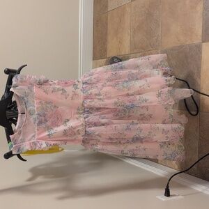 Zhenzi Pastel Floral Kids Dress